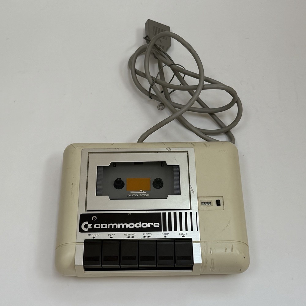 VINTAGE Commodore 64 Datassette 1530 Model C2N Cassette Unit Computer Accessory