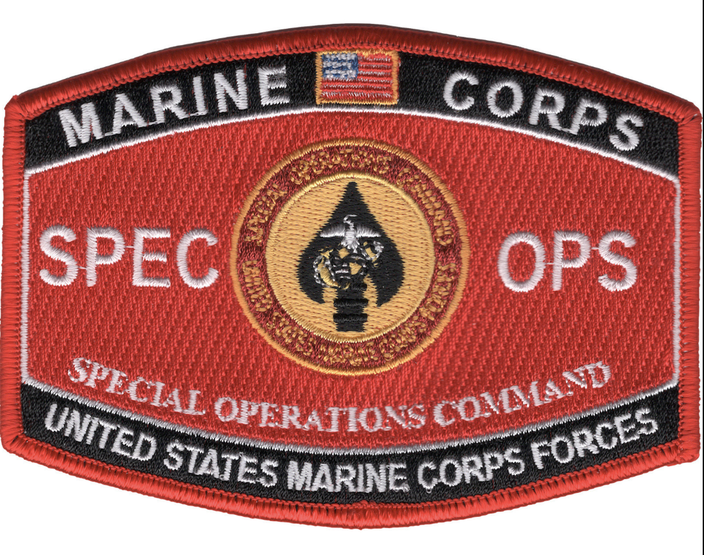 4.5" MARINE CORPS MOS SPECIAL OPERATIONS COMMAND EMBROIDERED PATCH