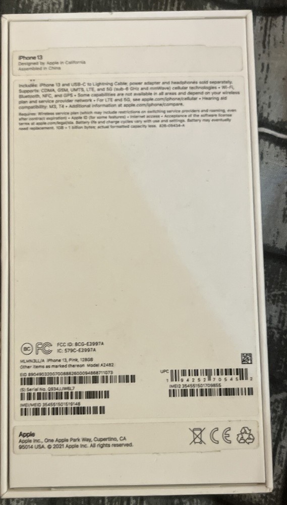 Iphone 13 Empty boxes (3). Condition Used. No Iphone Included, Just Boxes.