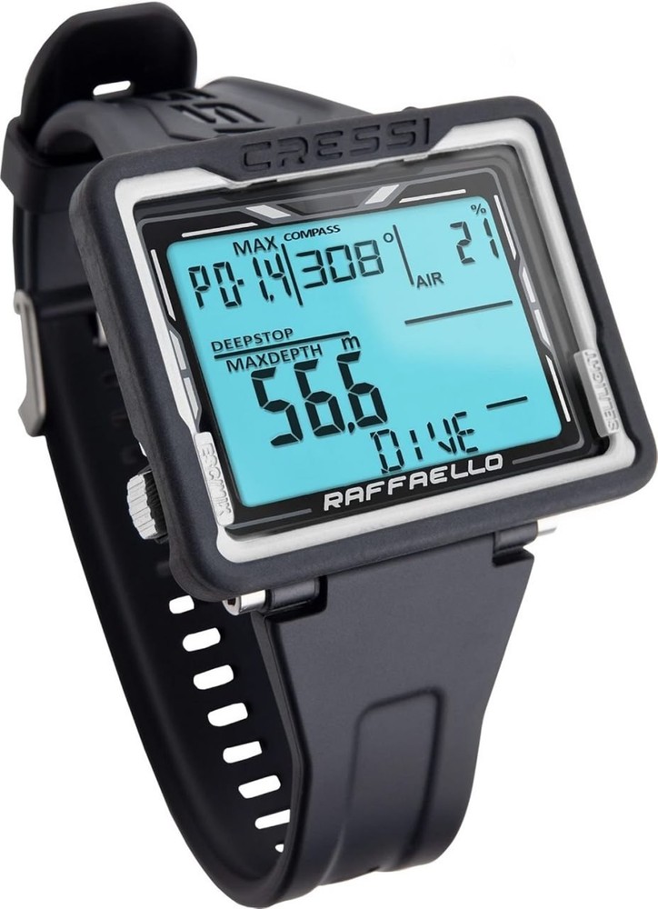 CRESSI Raphael - Unisex Diving Computer with Large Rectangular Screen...