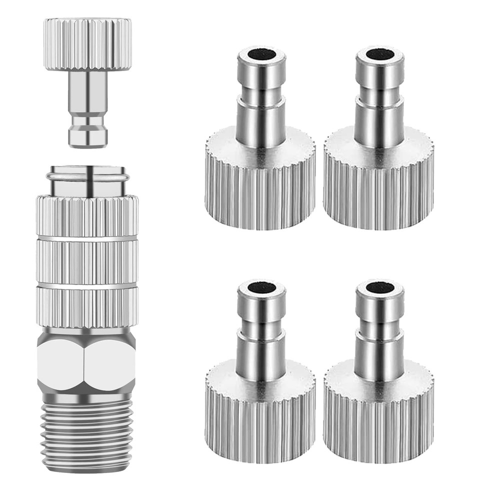 Airbrush Quick Disconnect Coupler Release Fitting Adapter Kit with 5 pcs 1/8"...