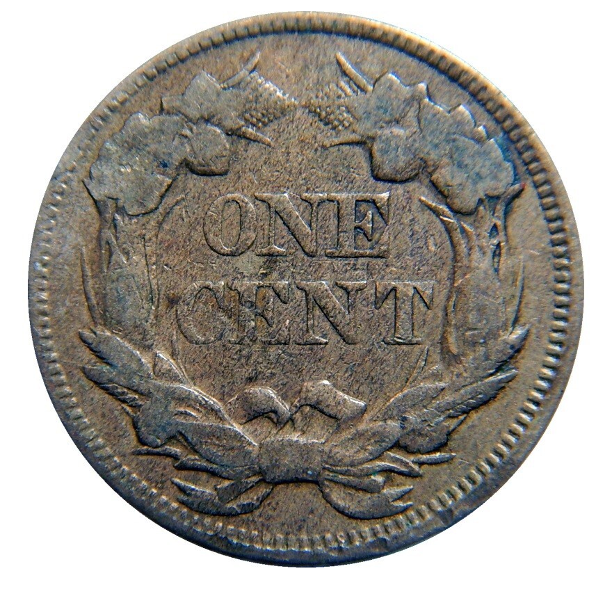 Flying eagle cent/penny 1857 counterstamp J. Carty high grade