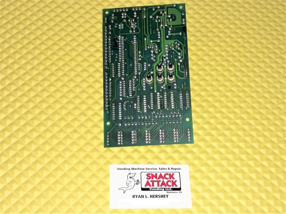USI LANCE SNACK MACHINE CONTROL BOARD - Untested / Free Ship!