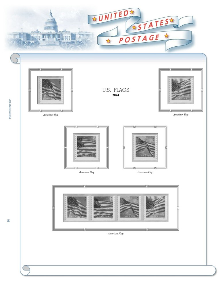 2024 U.S. Regular Issue Singles COMPLETE Supplement (White Ace Alternative)