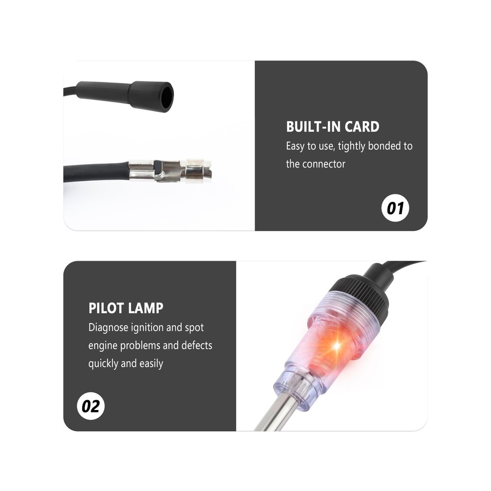 Spark Plug Tester with Indicator Lights,Spark Tester Small Engine for Check I...