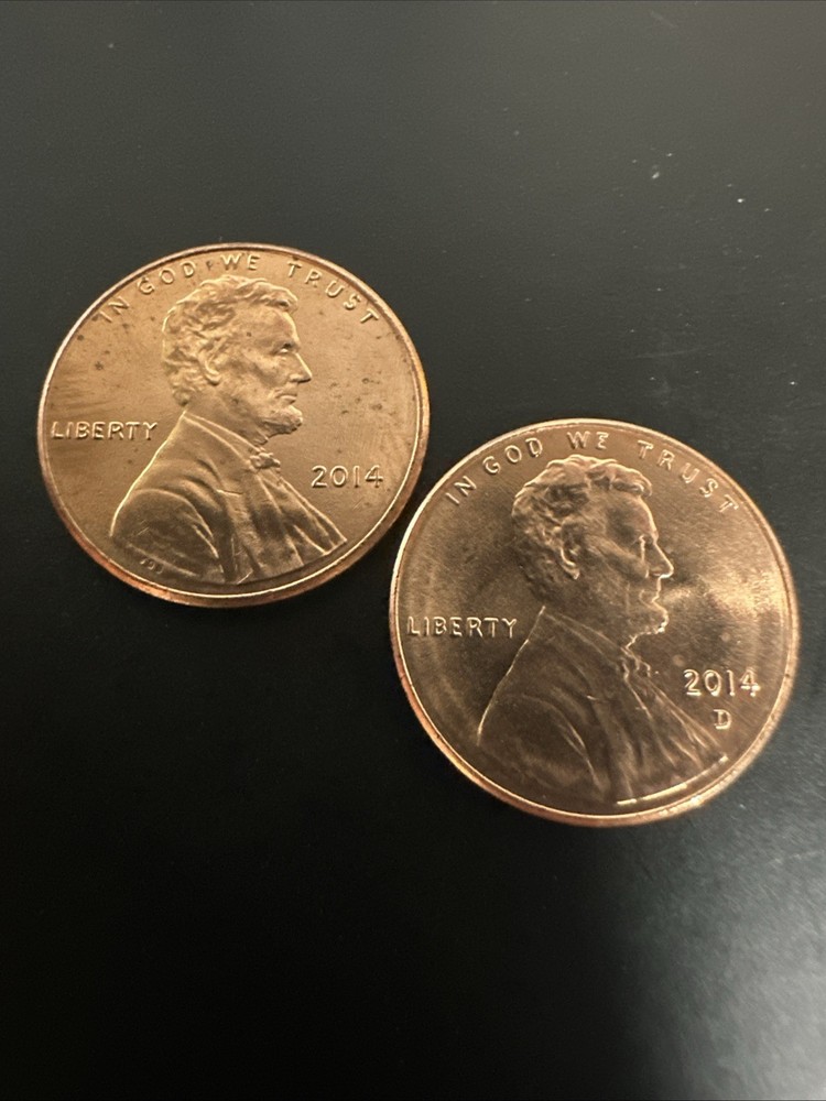 2014 P&D - Lincoln Shield Cent Set , Circulated, AU+