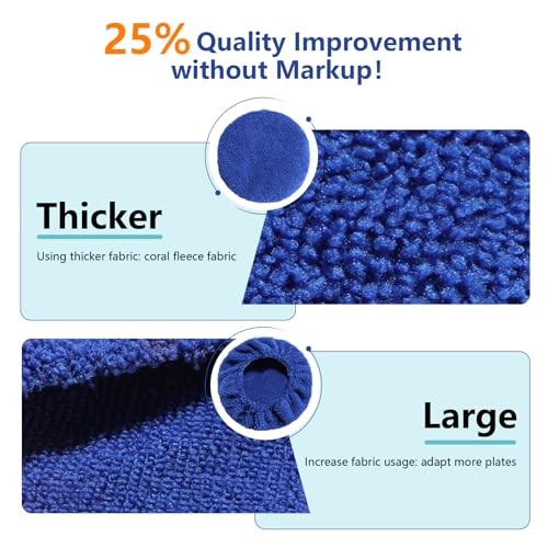 7 Pack Upgrade Car Windshield Cleaner Tool Bonnets, Microfiber Cloths for