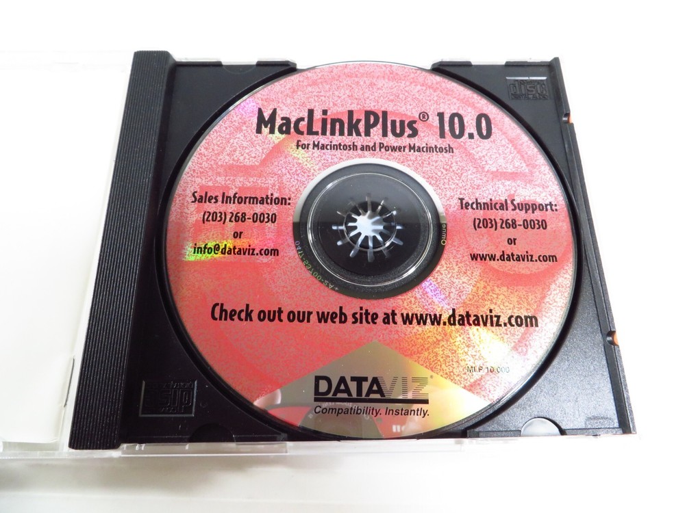 MacLink Plus 10.0 Deluxe PC CD share documents, open non-mac computer OS files!