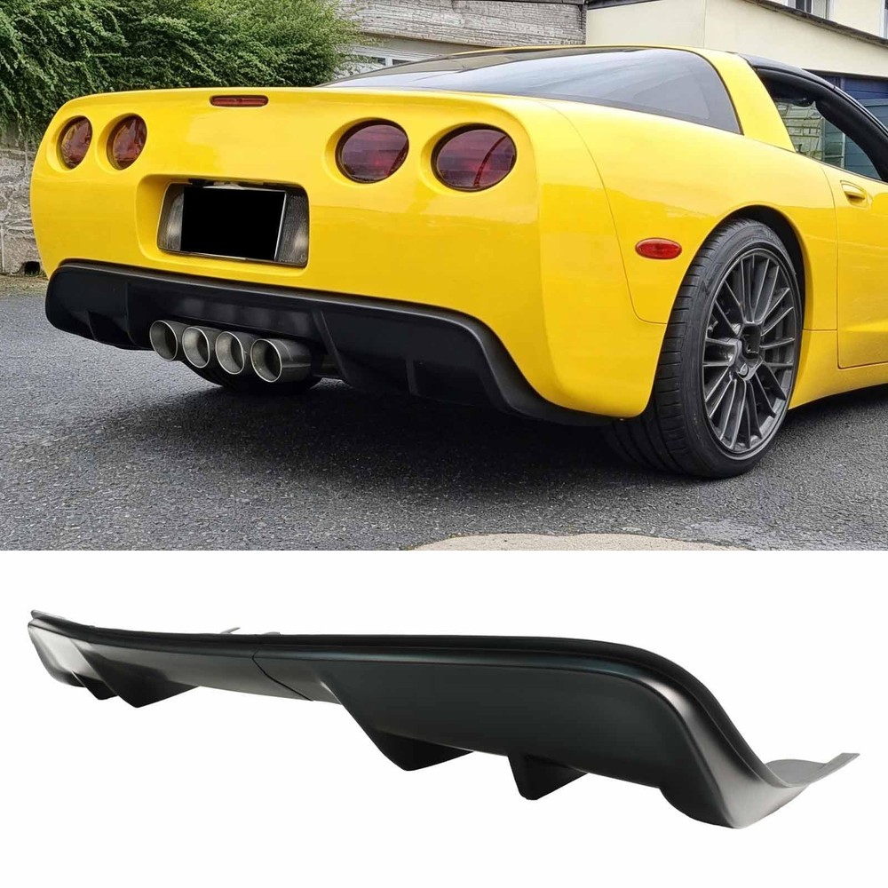 Rear Bumper Diffuser Chevy Corvette C5 1997-2004 Matte Black
