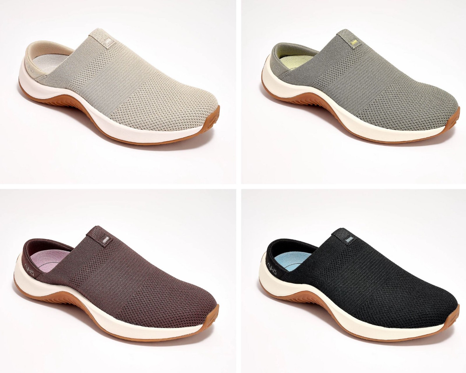 Ryka Encore Washable Knit Slip-On Mules Women's Shoes - Choose Size & Color