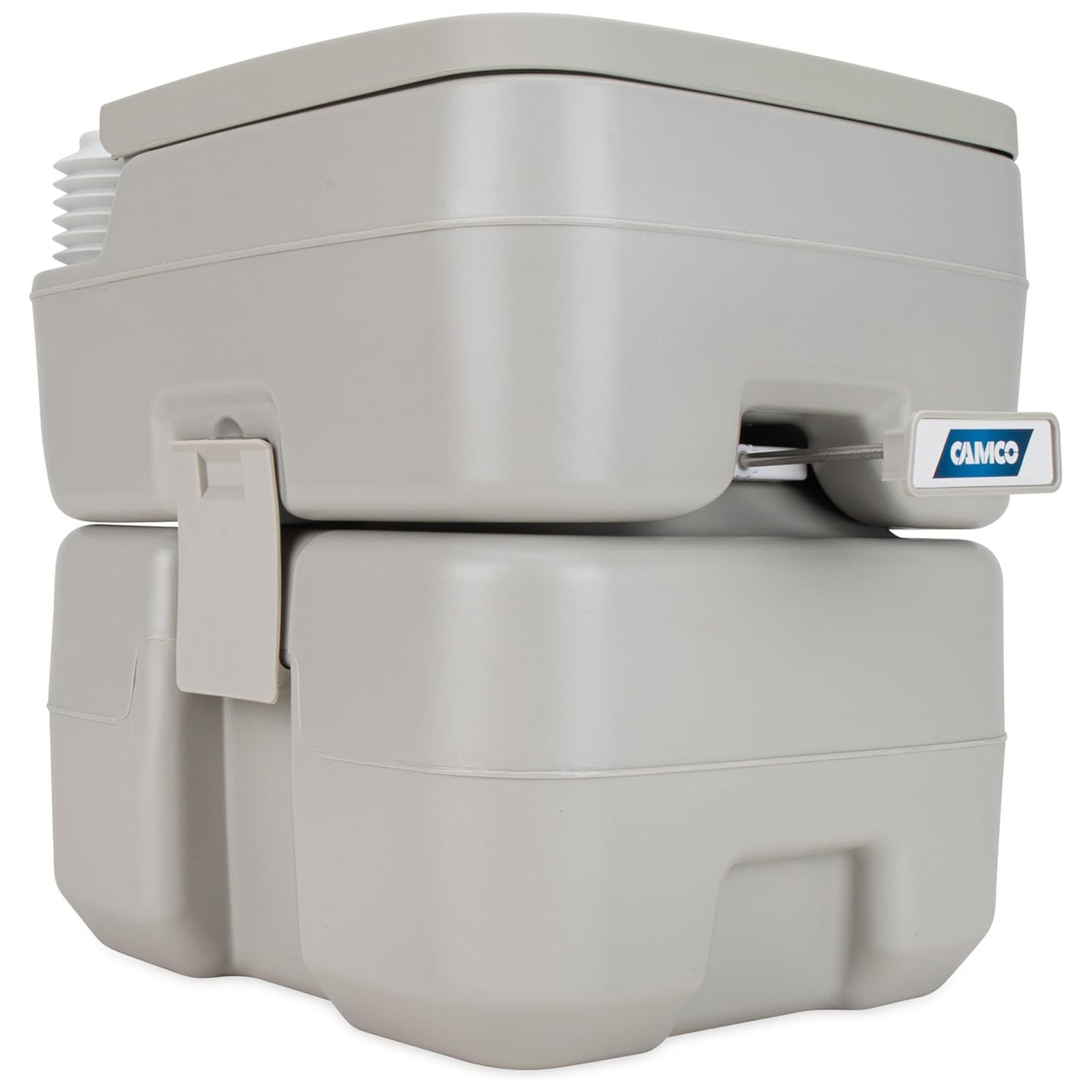 Camco 5.3 Gallon Portable Toilet with Detachable Holding Tank and Carry Handle