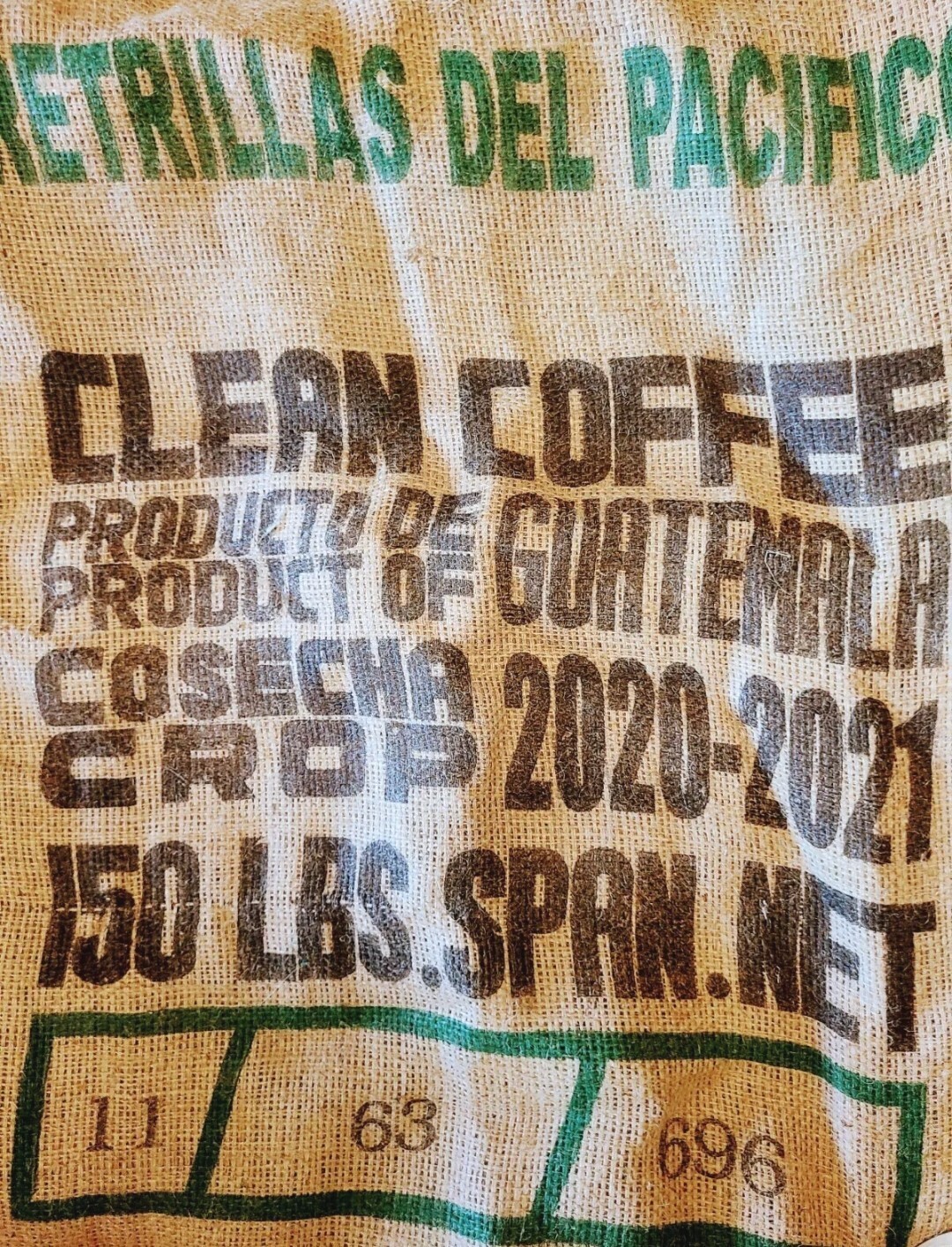 AUTHENTIC JUTE BURLAP COFFEE BAGS - FULL SIZE (5 PACK)