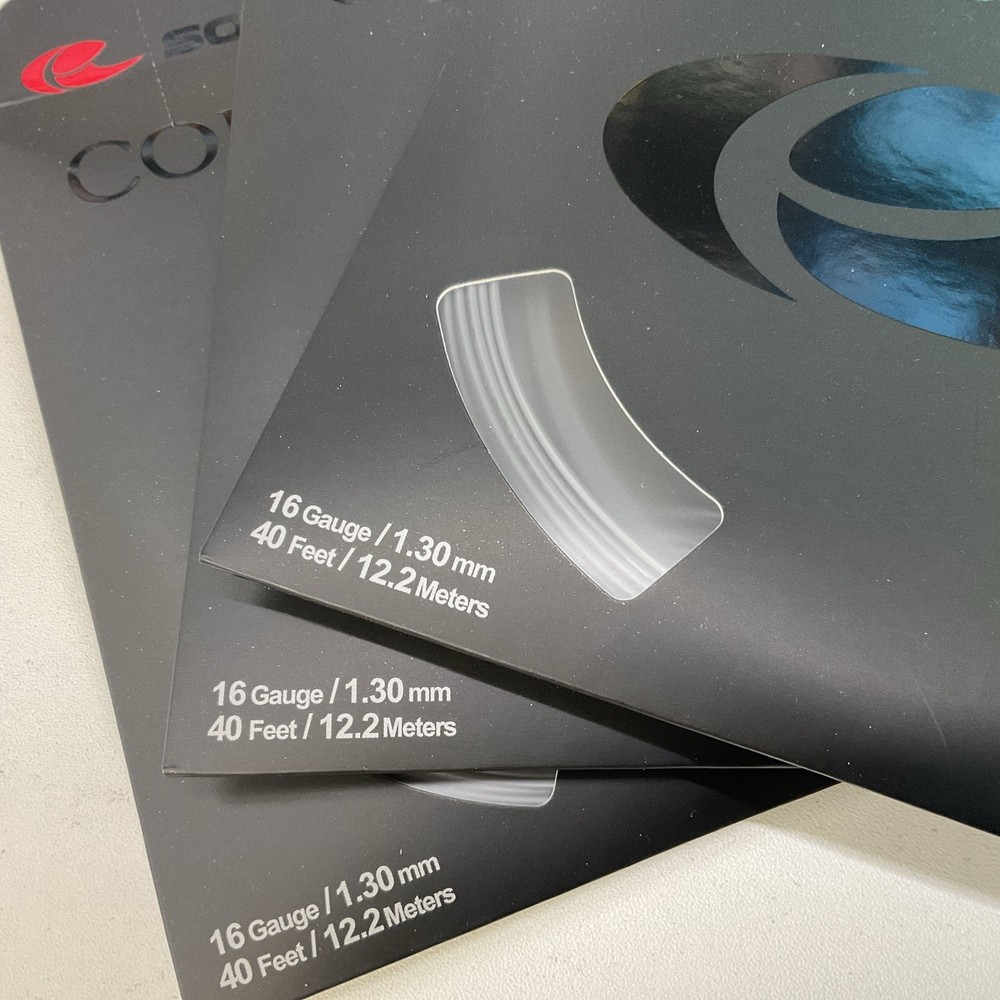 3 Pack Solinco Confidential 16g/1.30mm Polyester String