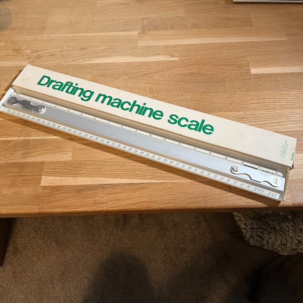 Rumold 18" Drafting machine scale 60 0623 Style 26 rule