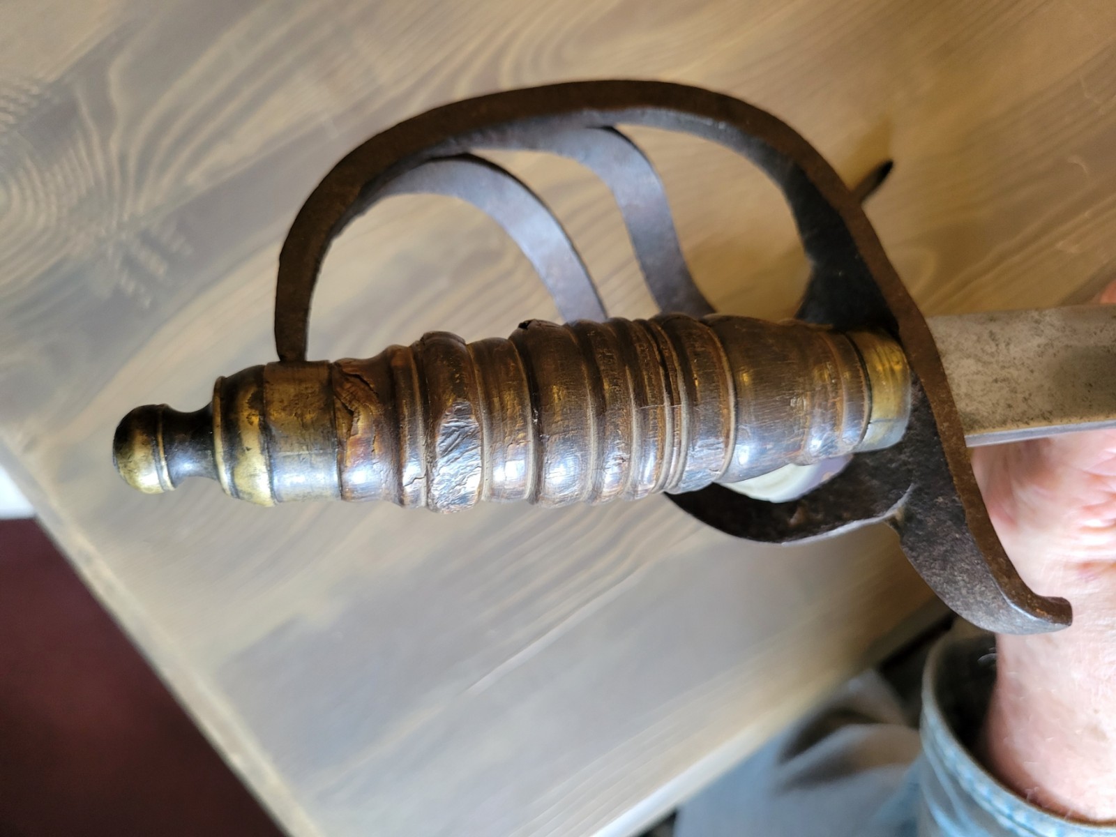 Mexican-Civil War Era Blacksmith Made Sword Used Free Shipping