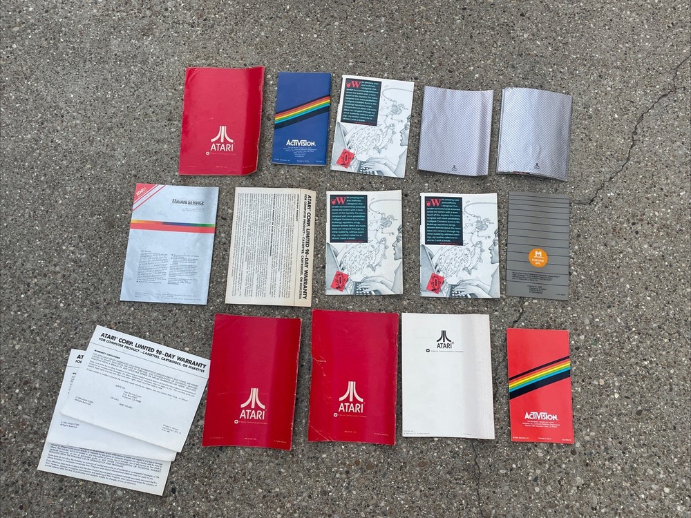 Atari Manual Lot