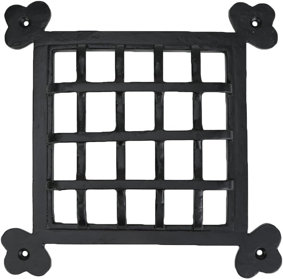 A29 Rectangular Bar Speakeasy Door Grill/Grille with Viewing Large_Black