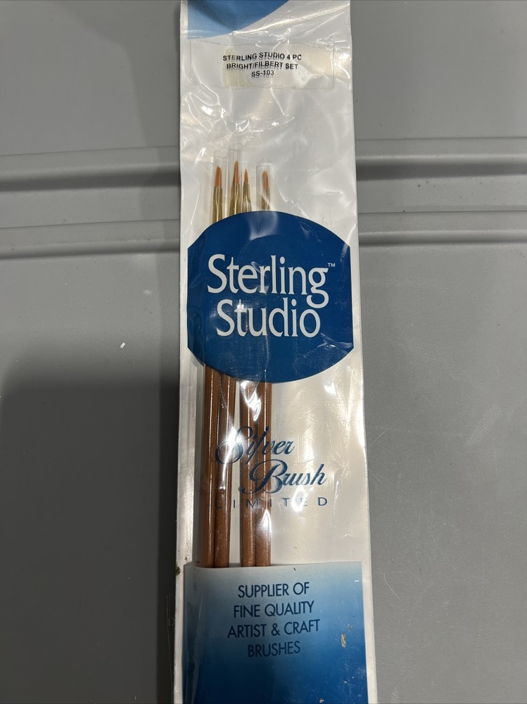 Sterling Studio Synthetic Brushes 4pc Bright/Filbert Set SS-103