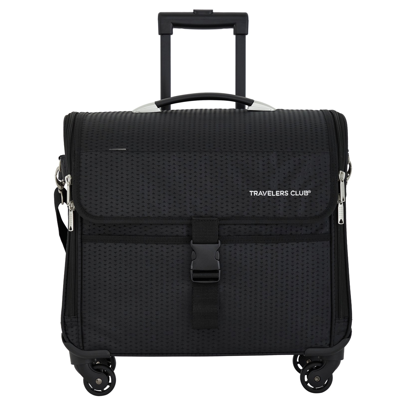 17-inch Travel Rolling 4-Wheel Sewing Machine Bag, Black