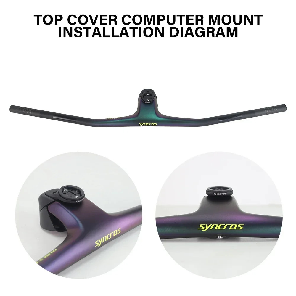 -20° Full Carbon Fiber MTB Handlebar Integrated Cockpit Riser/Flat Handlebars