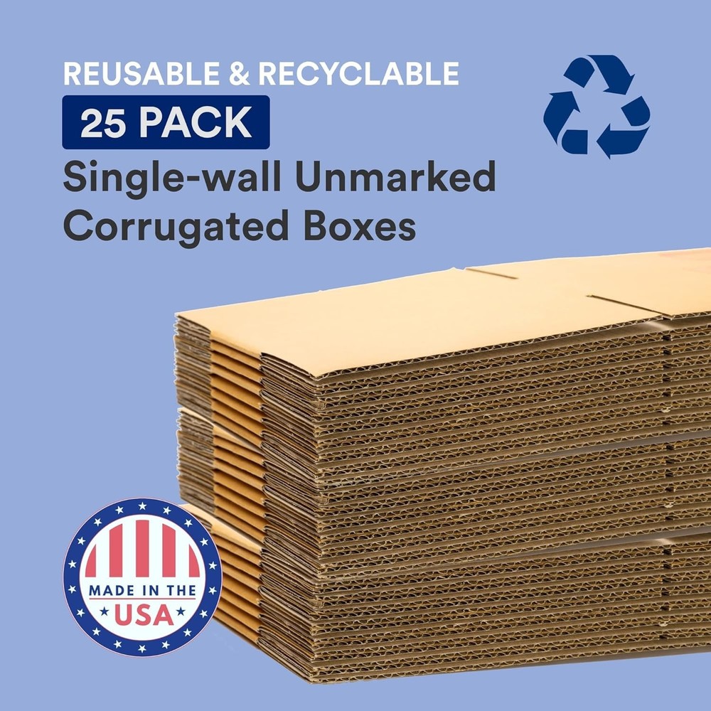 Moving Boxes 16x13x10", 25-Pack - Shipping, Packing, Storage