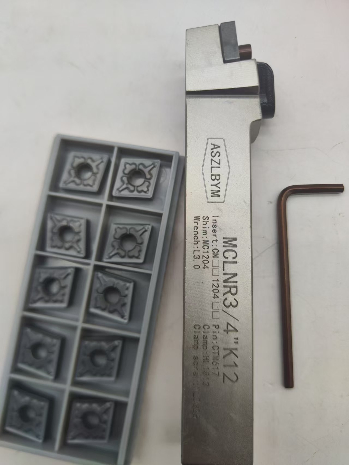 3/4"MCLNR lathe turning holder milling + CNMG12 Carbide Inserts-high quality