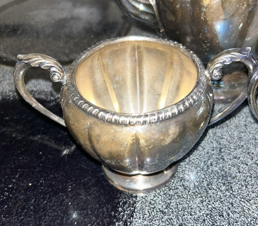 3 PC Tea Set.Boronet Plate E.P Copper. Silver plate On Copper