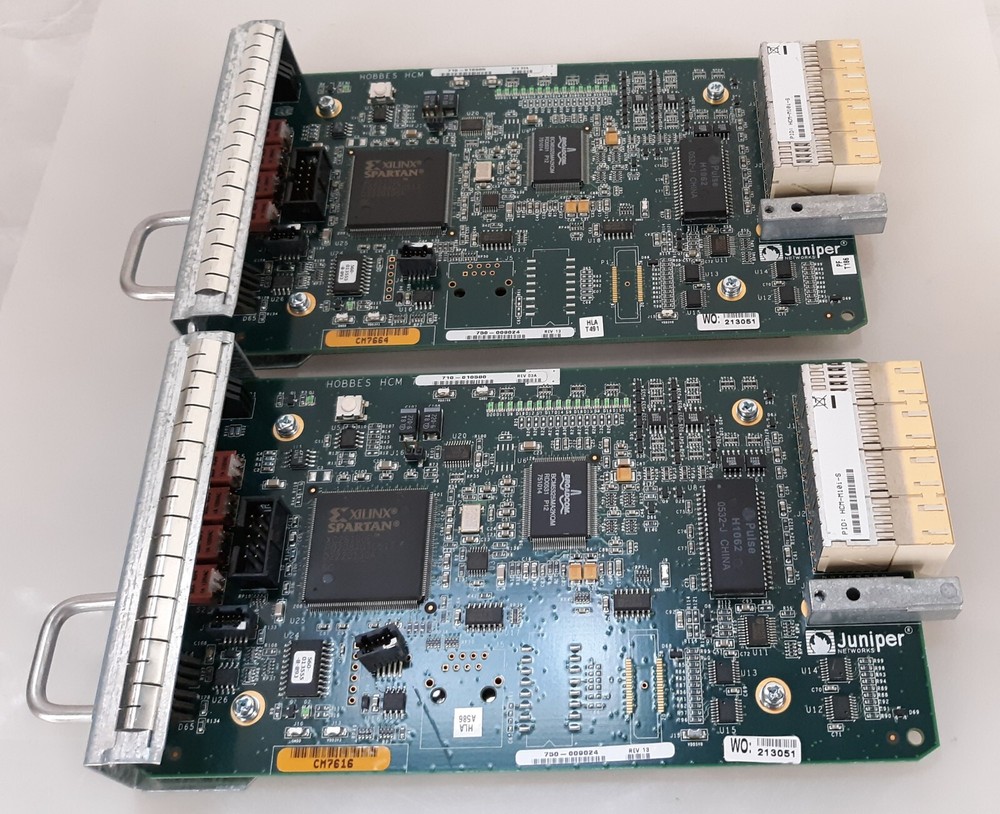 Pair of Juniper HCM-M10I-S IPUCAAGCAA Control Processor Module