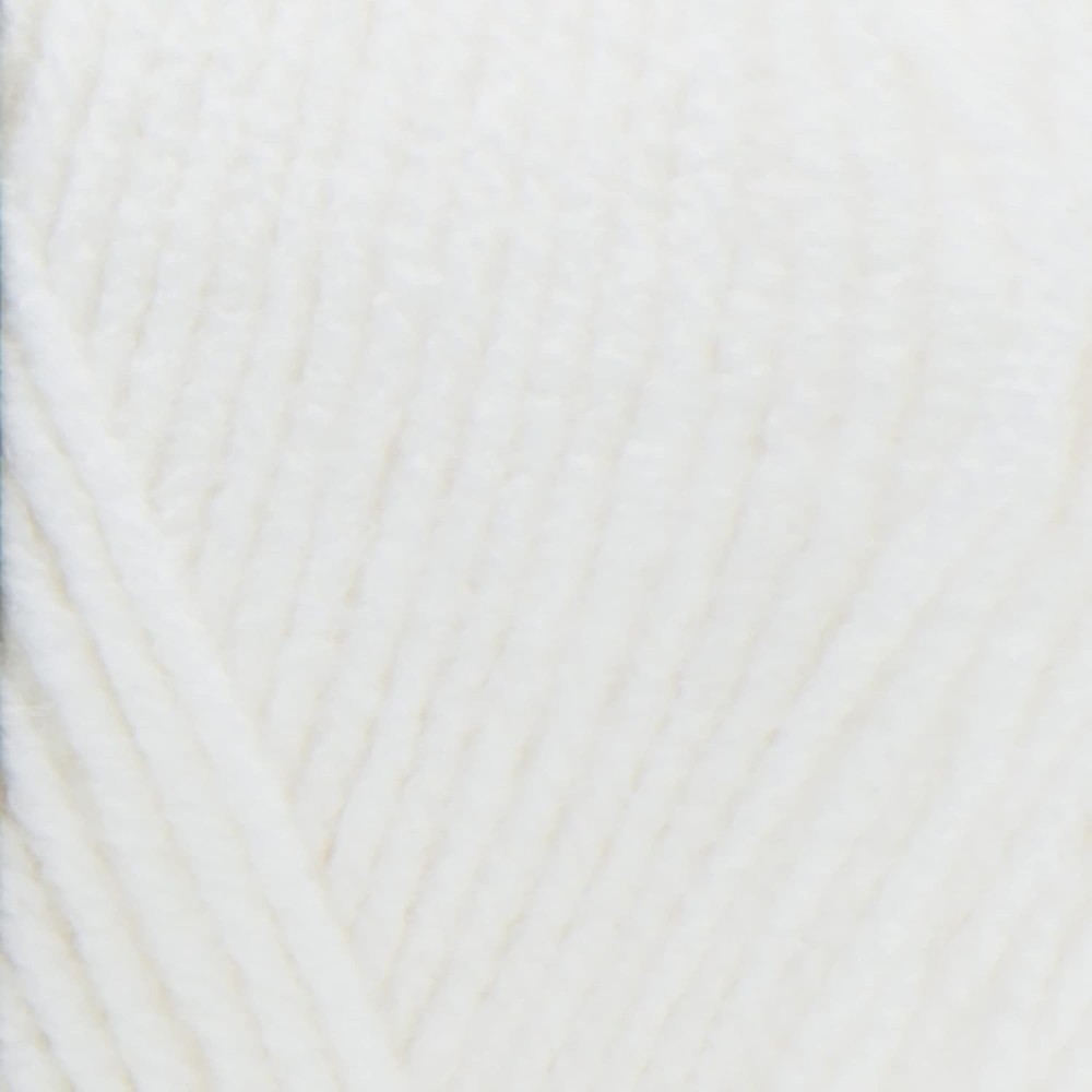 Versatile White Yarn - Super Saver 100% Acrylic, Perfect for All Projects