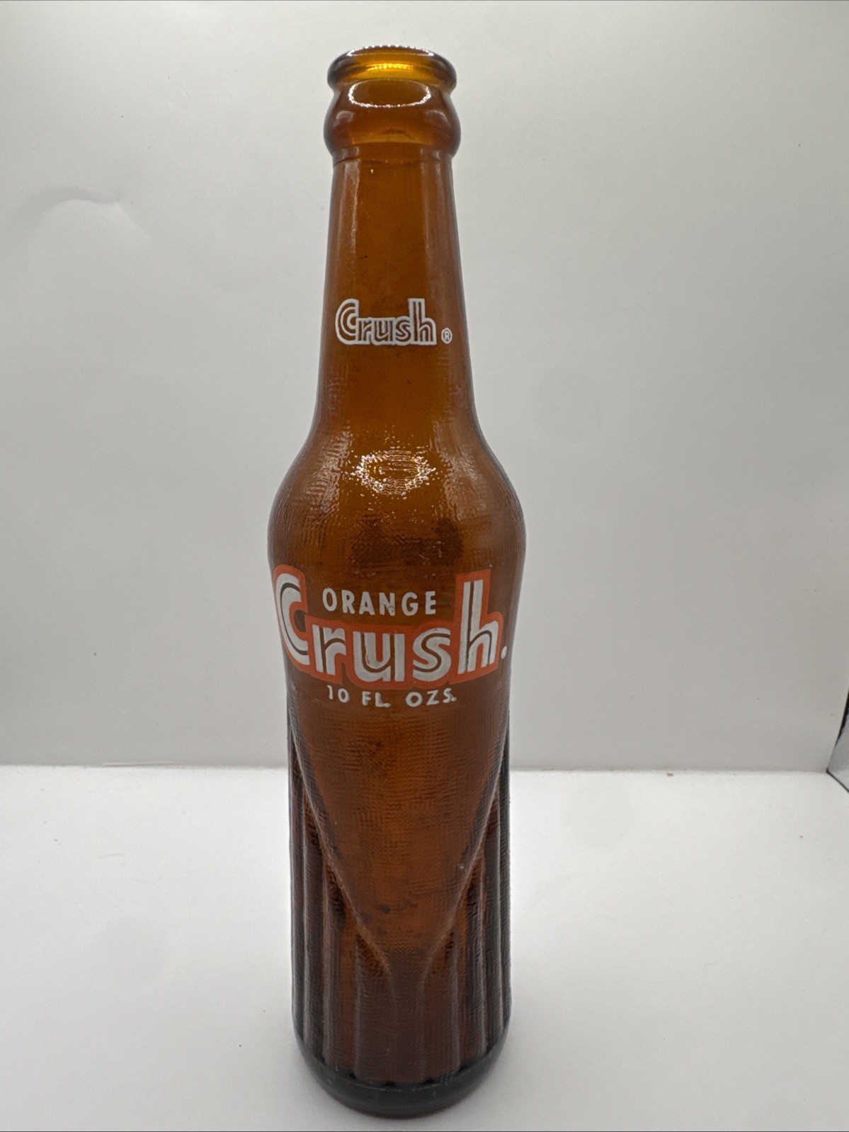 Orange Crush 10 oz Amber Brown Soda Bottle