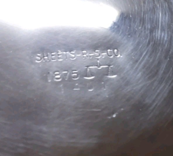 SHEETS R.S CO 1875/1400 Series Silver-Plate Coffee, Tea, Sugar Bowl, Creamer Set