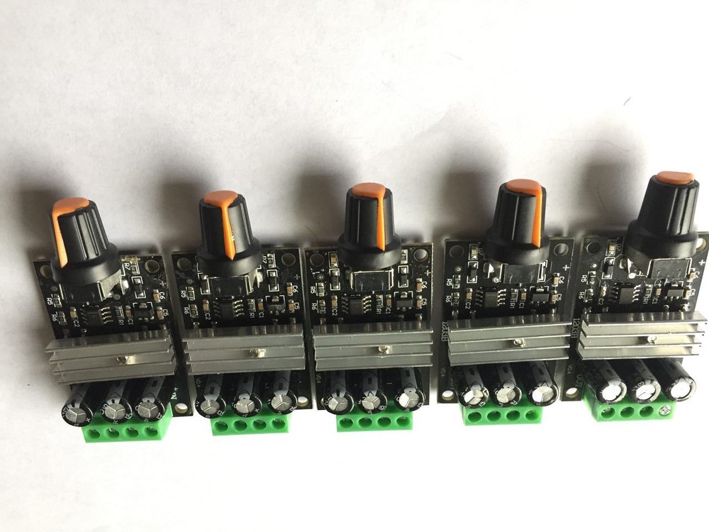 20 PCs Mini DC 6V/12V/24V/28V 3A PWM Motor Speed Regulator Controller Switch