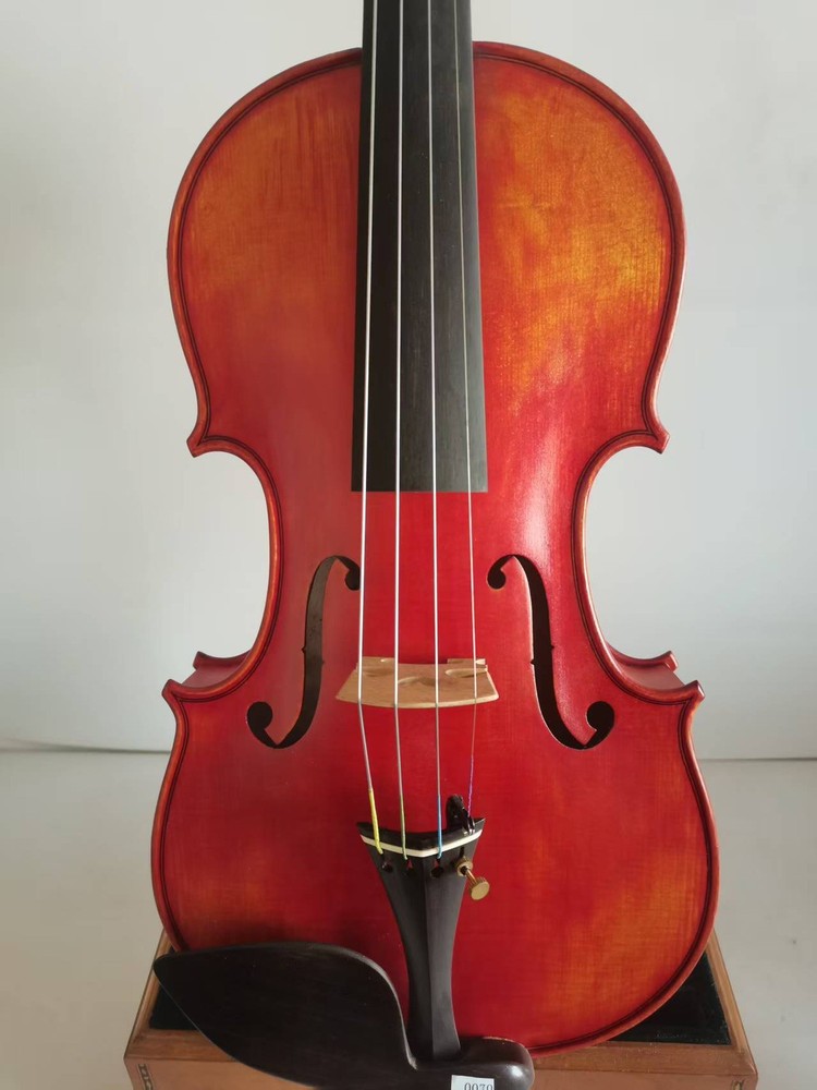 Master 4/4 violin Stradi model 1pc Solid flamed maple back spruce top K0070