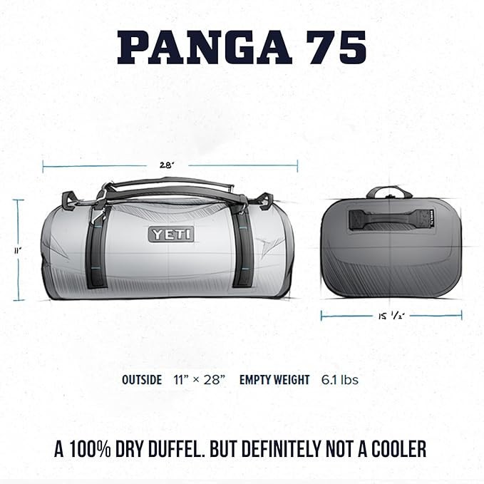 YETI Panga 50, 75, 100 Liter Waterproof, Submersible Duffel, New w/ Tag