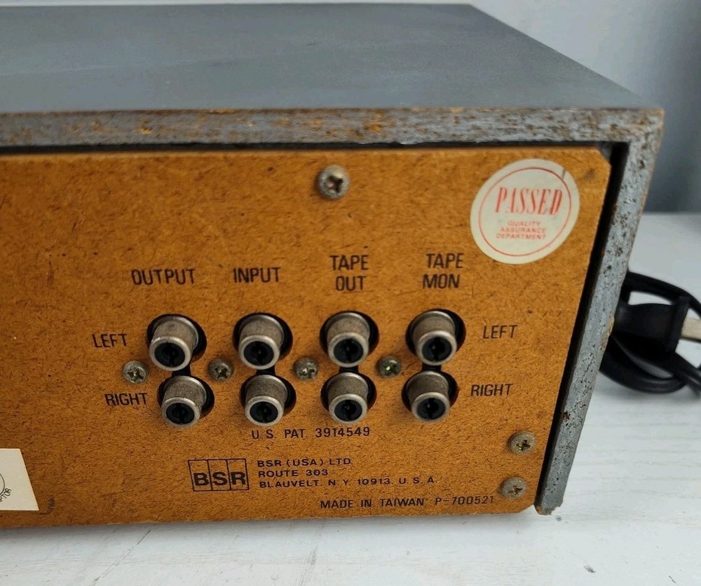 BSR EQ-I Stereo Frequency Equalizer - CLEANED/TESTED/WORKS GREAT!