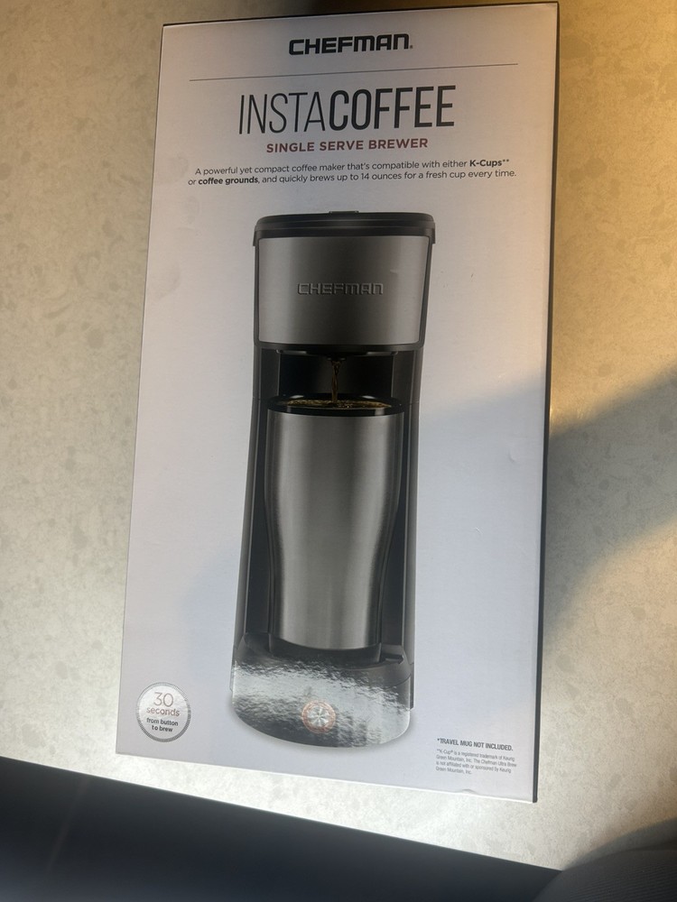Chefman InstaCoffee Single Serve Coffee Maker