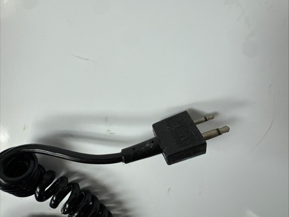 Original Vintage Lear Jet Microphone Black Untested