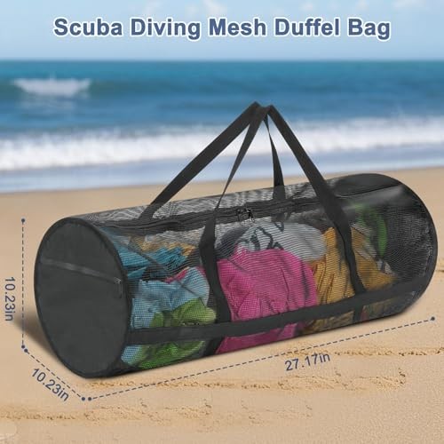 Diving Mesh Duffel Bag Large Capacity, Quick-Dry Ventilation System Mesh