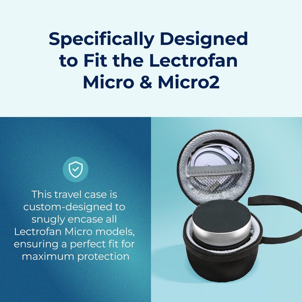 Adaptive Sound Technologies Carrying Case for LectroFan Micro & Micro2 Black