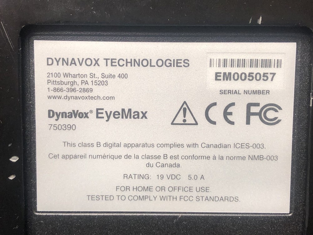 DYNAVOX VMAX+ EYEMAX WITH Chargers, CD. Nice!!