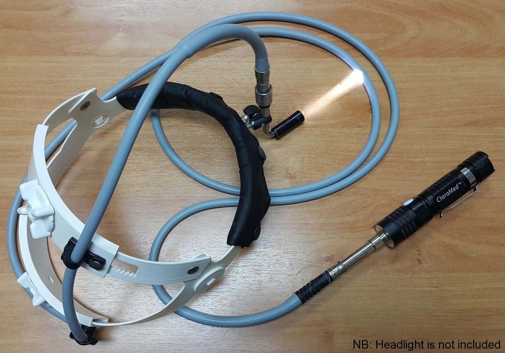 ClaraMed phone endoscope adapter with LED light source compatible with Storz. S2
