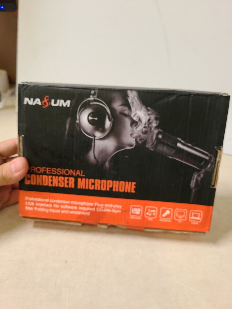 NASUM USB Computer Microphone, Enhanced Condenser USB Microphone AK 1