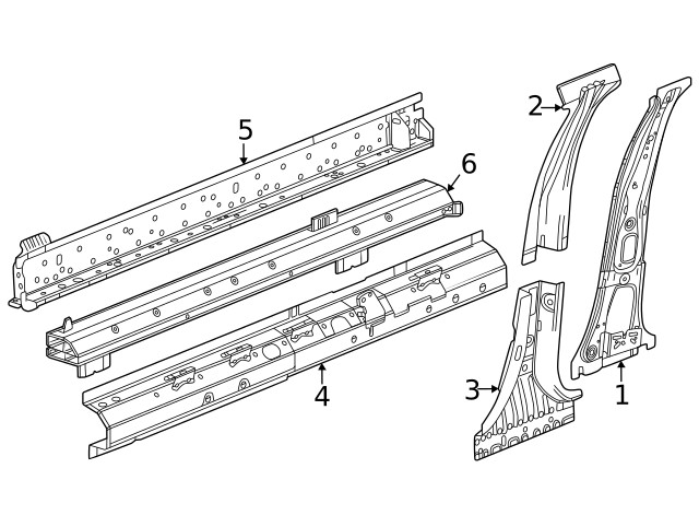 Genuine GM Outer Rocker Panel 26483507