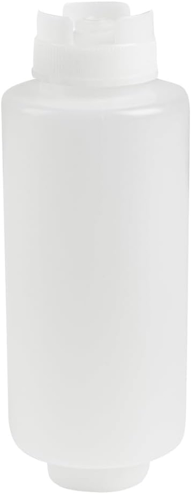 32Oz. FIFO Inverted Plastic Squeeze Bottle with Refill and Dispensing Lids - Fir