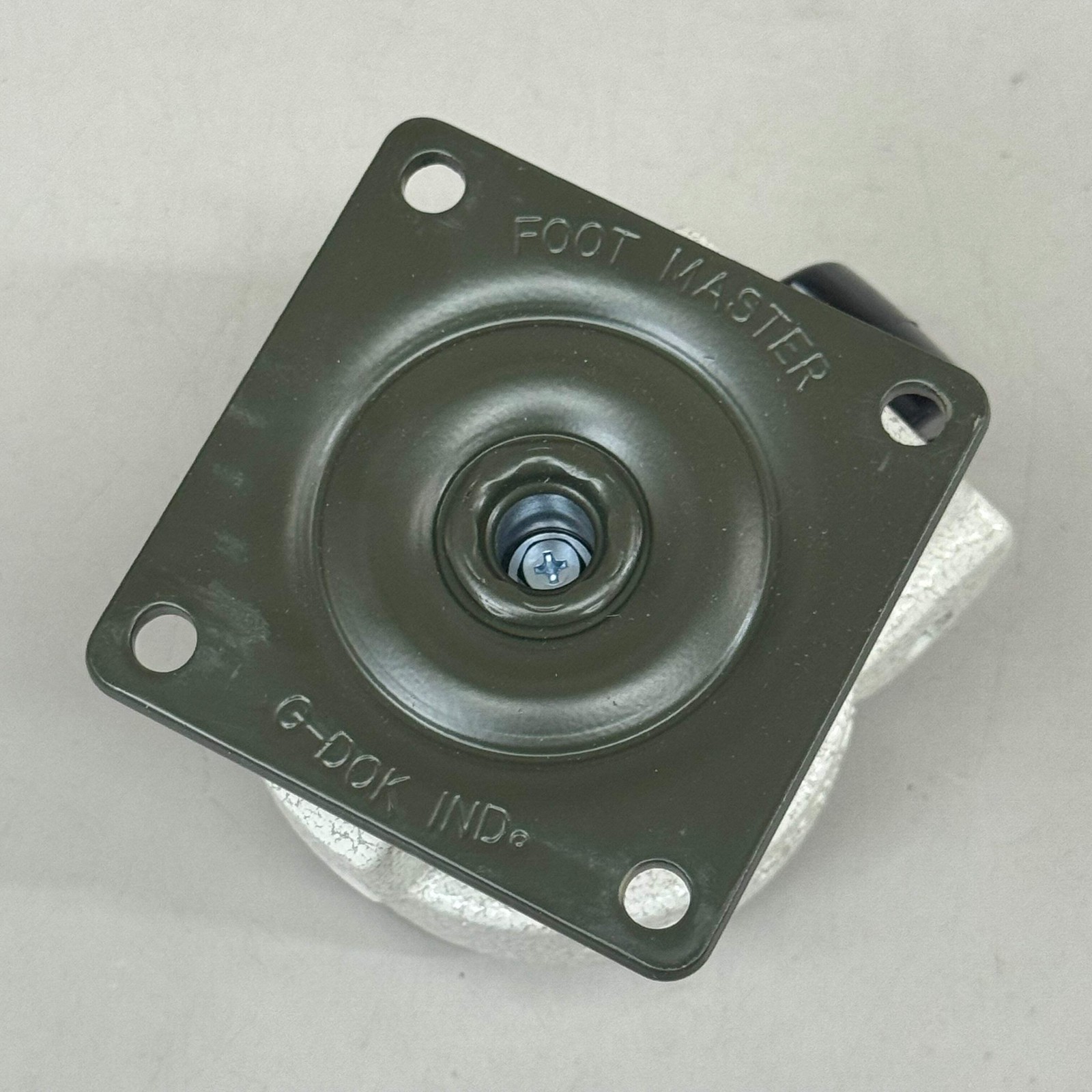 FOOT MASTER (4 Wheels) Plate Caster Mounting Swivel Wheel Set 3 1/4" Mounting HT