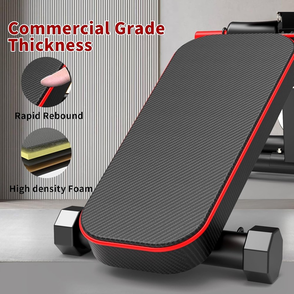 Adjustable Weight Bench,Utility Workout Bench Foldable Incline Decline Benche...