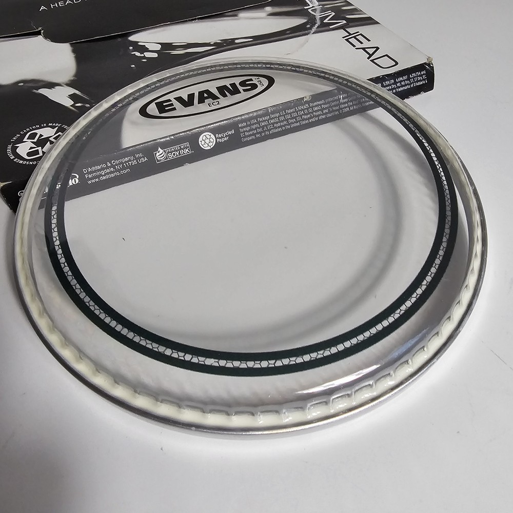 Evans Corps Tenor Tom Drum Head Clear 8"