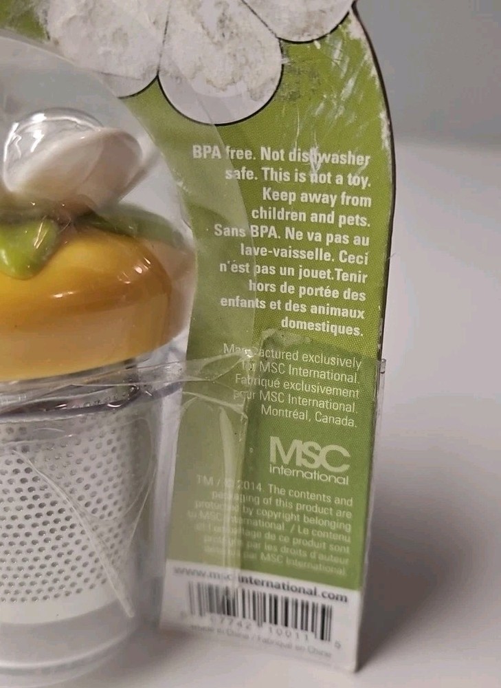 Joie Bloom Floating Tea Infuser Strainer Flower Design Loose Leaf Tea Cup EUC