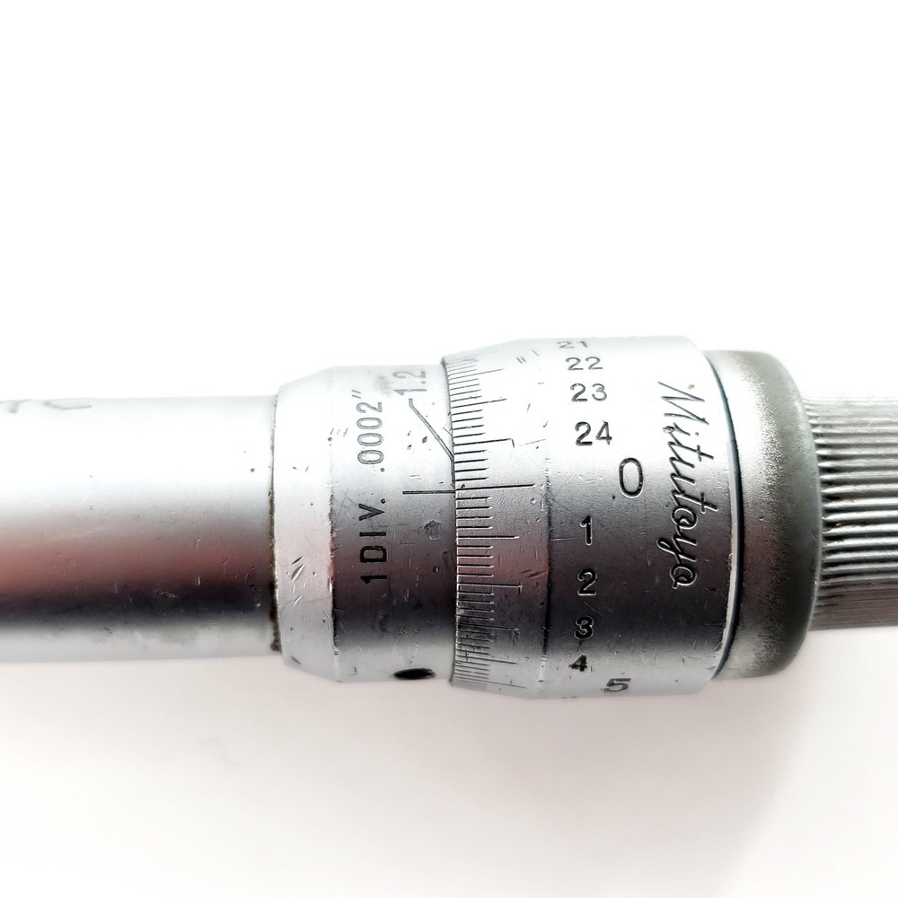 Mitutoyo 3-Point Bore Inside Micrometer 1–1.2" .0002"