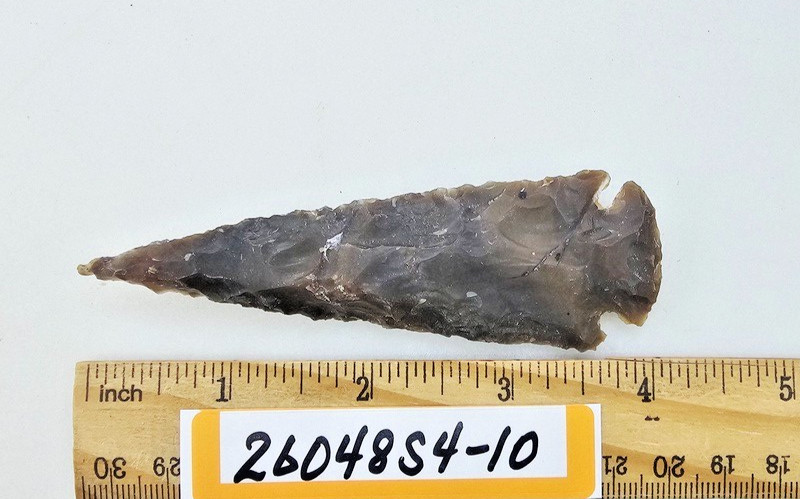 4" Spearhead - Lance Head - Drill Point - Hand Knapped Agate